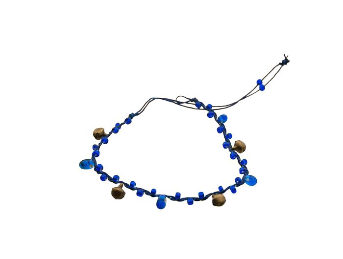Bracelet De Cheville Bohème Rouge Avec Perles Et Grelots - Neuf Avec étiquettes