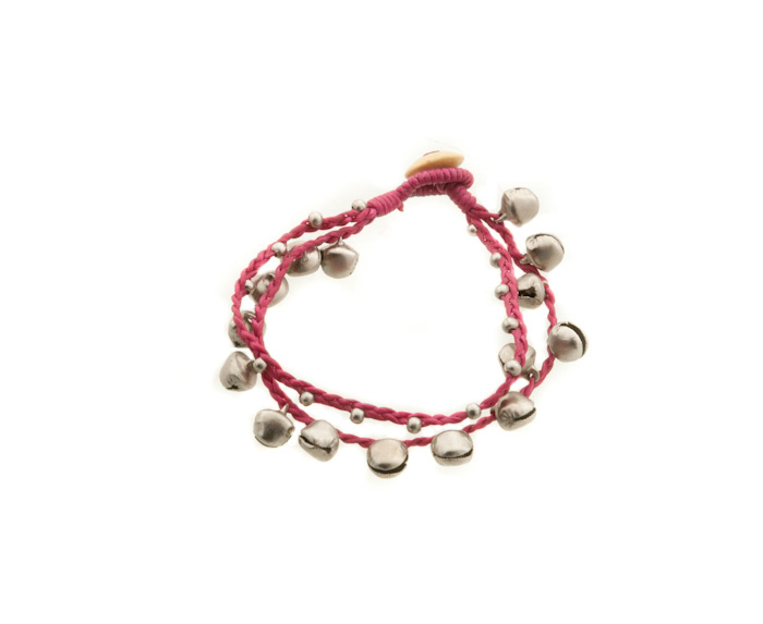 Bracelet Brésilien D'amitié – Tressé Multicolore Avec Grelot, Référence 8159, Neuf Sans Emballage