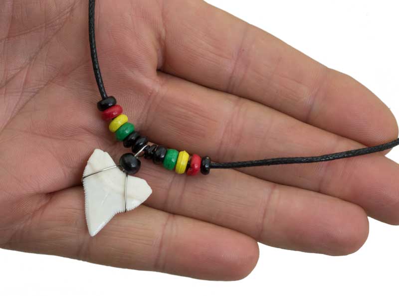 Collier Surf Surfeur Topt Rasta - Coquillage Et Bois De Coco - Longueur 45cm - Style Plage Décontracté