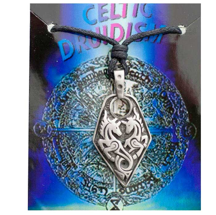 Collier bois triskele, pendentif celtique, celte, triangle triskel gravé, bijoux homme ou femme