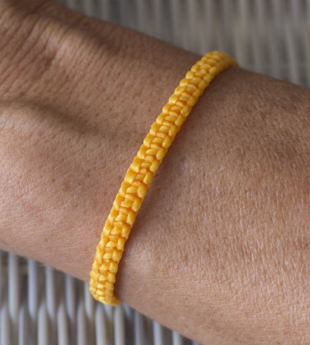 Bracelet brésilien vert jaune marron pour homme bracelet tissé