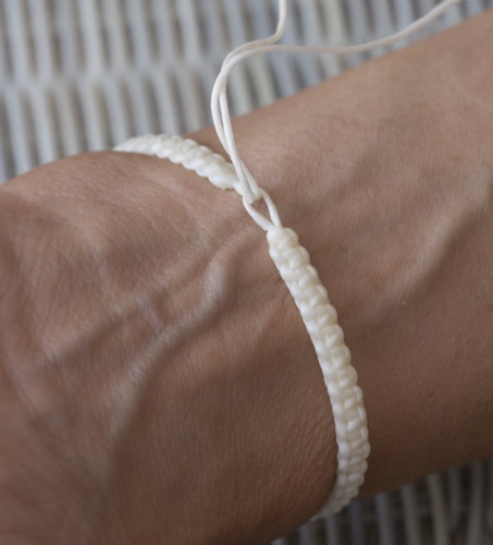 Bracelet Corde Tressé Navy & Inserts Acier Argenté - Bracelets Tendances Bracelet Corde Tressé Navy & Inserts Acier Argenté - Bracelets Tendances