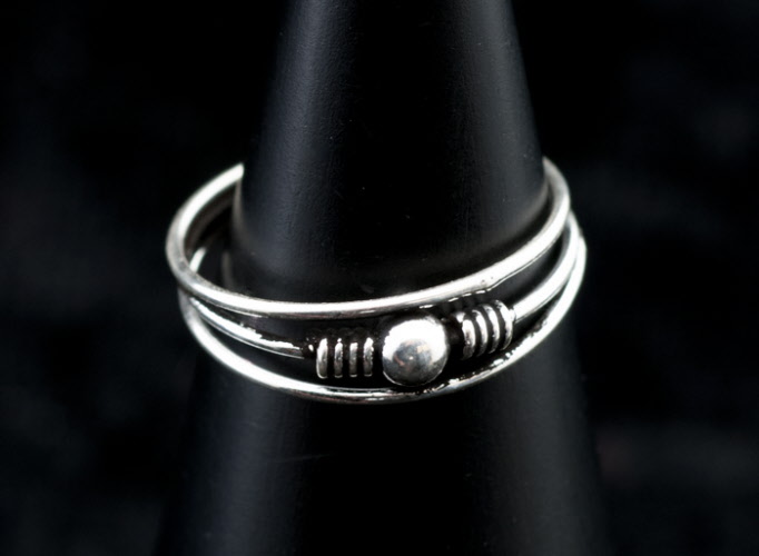 Bague De Pied Orteil Ajustable - Design Celtique Irlandais, Argent Massif 925 - Bijou Neuf Avec Étiquettes