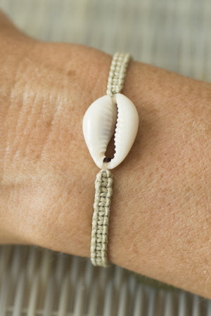 Bracelet Brésilien De L'amitié - Fils De Coton Tressés Avec Perles, Couleur Multicolore - Neuf Sans Emballage